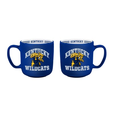 Kentucky Wildcats Logo Brands Two-Piece 15oz. Stripe Mug Set