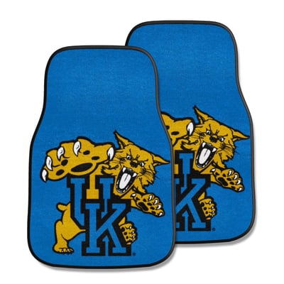 Kentucky Wildcats Logo Brands Two-Piece Carpet Car Mat Set