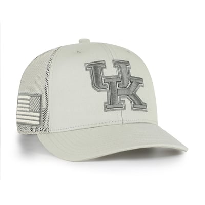 Kentucky Wildcats '47 Operation Hat Trick Adjustable Trucker Hat - Stone