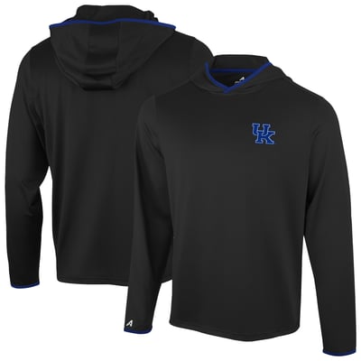  Kentucky Wildcats Antigua Brink Color Pop Long Sleeve Hoodie T-Shirt - Black