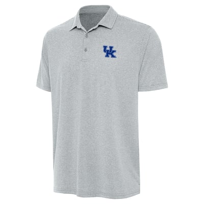 Kentucky Wildcats Antigua Scheme Polo - Heather Gray