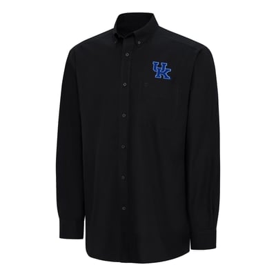  Kentucky Wildcats Ariat Wrinkle Free Classic Button-Down Shirt - Black