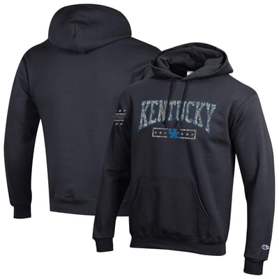 Kentucky Wildcats Champion Operation Hat Trick Camo Script Powerblend Fleece Hoodie - Black