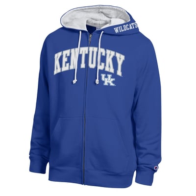 Kentucky Wildcats Champion Arch Logo Full-Zip Fleece Hoodie - Royal