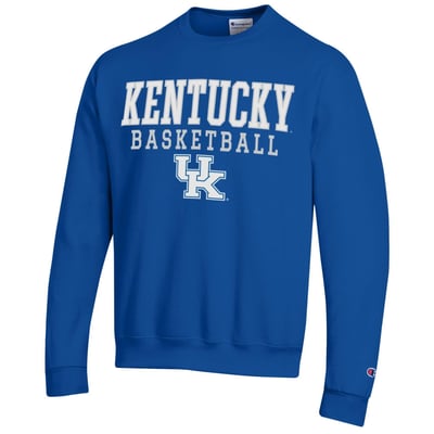 Kentucky Wildcats Champion Basketball Stack Sweatshirt - Royal