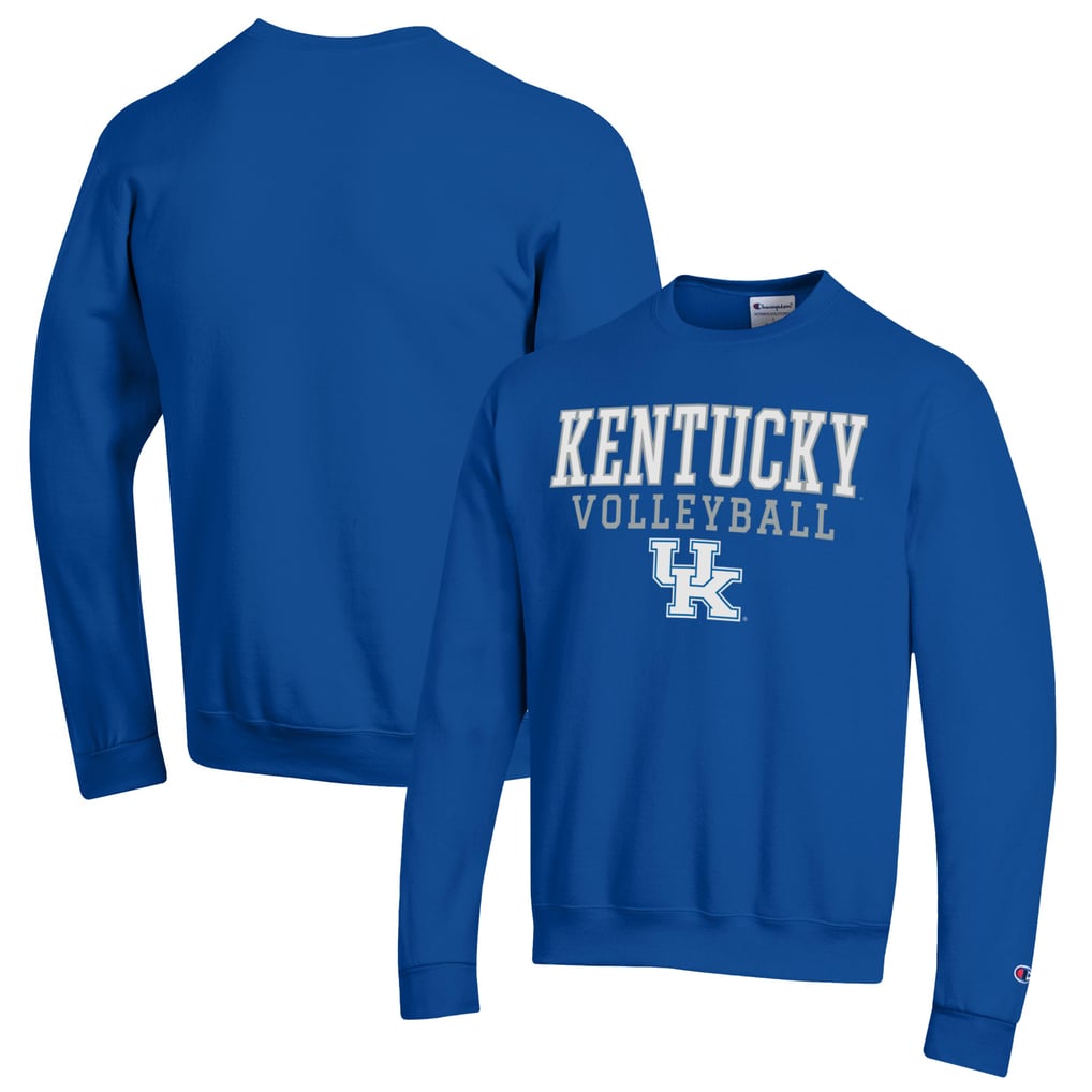 Kentucky Wildcats Champion Stack Logo Volleyball Powerblend Pullover Sweatshirt - Royal