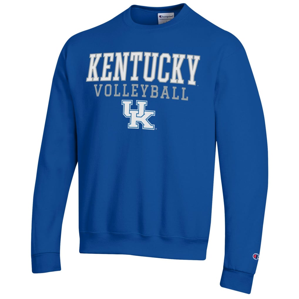Kentucky Wildcats Champion Stack Logo Volleyball Powerblend Pullover Sweatshirt - Royal