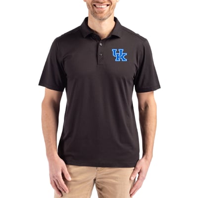 Kentucky Wildcats Cutter & Buck Coastline Epic Comfort Eco Recycled Polo - Black