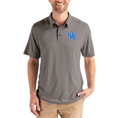 Kentucky Wildcats Cutter & Buck Coastline Epic Comfort Eco Recycled Polo - Gray