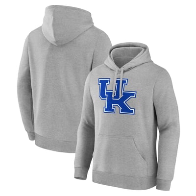  Kentucky Wildcats Logo Athletic Primary Logo Fleece Pullover Hoodie - Heather Gray
