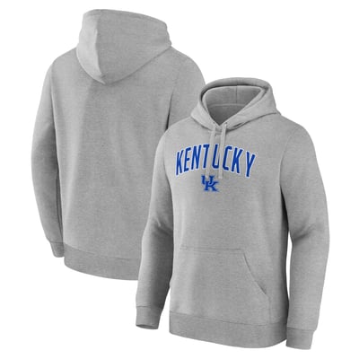  Kentucky Wildcats Logo Athletic Primary Logo Fleece Pullover Hoodie - Heather Gray
