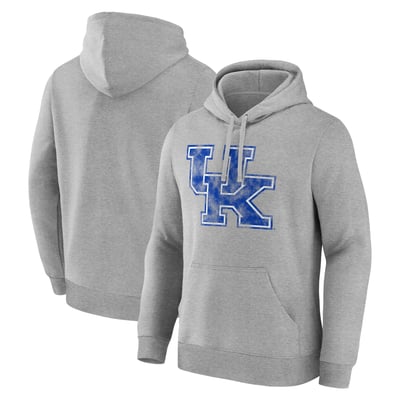  Kentucky Wildcats Logo Athletic Primary Logo Fleece Pullover Hoodie - Heather Gray