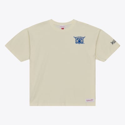  Kentucky Wildcats Mitchell & Ness Oversized Heritage Hue T-Shirt - Cream