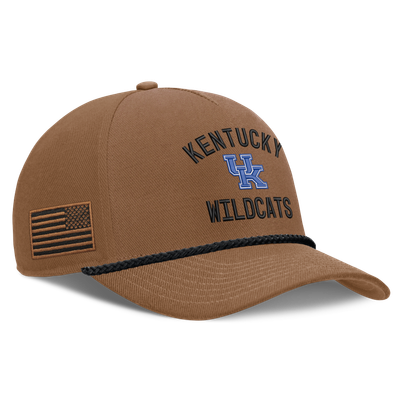 Kentucky Wildcats Nike 2026 Military Appreciation Rope Rise Adjustable Hat - Brown