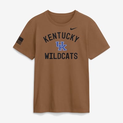 Kentucky Wildcats Nike 2026 Military Appreciation Sideline Dri-FIT T-Shirt - Brown