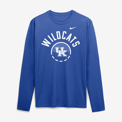 Kentucky Wildcats Nike 2026 Courtside Basketball Shootaround Legend Dri-FIT Long Sleeve T-Shirt - Royal