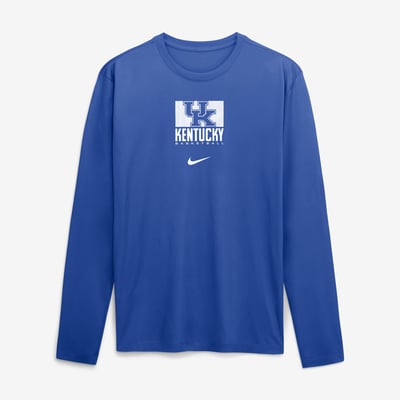  Kentucky Wildcats Nike Courtside Legend Dri-FIT Long Sleeve T-Shirt - Royal