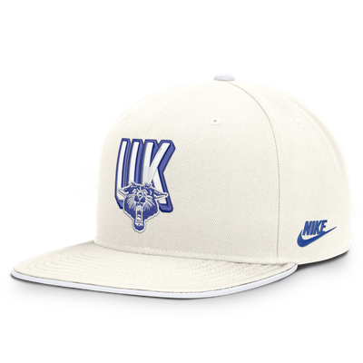  Kentucky Wildcats Nike Legacy Letter & Mascot Pro Snapback Hat - White