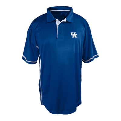 Kentucky Wildcats Profile Big & Tall Color Block Panel Polo Men's - Royal