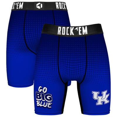  Kentucky Wildcats Rock Em Slogan Boxer Briefs - Royal