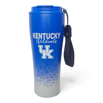 Kentucky Wildcats Pegasus 20oz Splatter Script Stainless Steel ProSip Coffee Cup with Strap