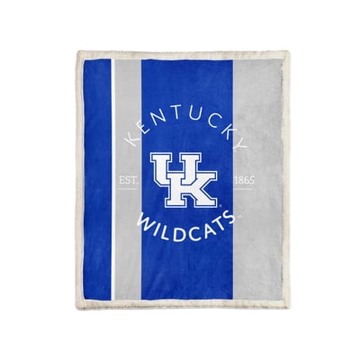 Kentucky Wildcats Pegasus Block Stripe 50" x 60" Ultra Cozy Sherpa Blanket