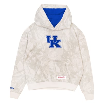  Kentucky Wildcats Mitchell & Ness Preschool Ghosted Pop Over Hoodie - White