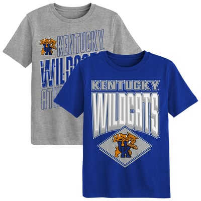 Kentucky Wildcats Outerstuff Preschool Trench Kings 2-Pack T-Shirt Set - Royal/Gray