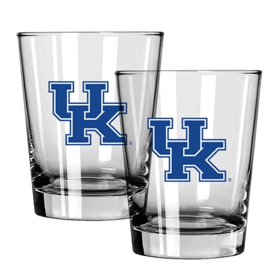 Kentucky Wildcats The Memory Company 15oz. Two-Pack Rocks Glass Gift Set