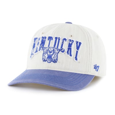  Kentucky Wildcats '47 Unisex Well Worn Clean Up Stretch Fit Hat - Cream
