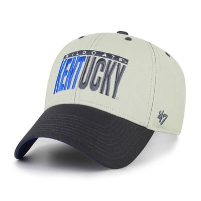 Kentucky Wildcats '47 Unisex Half Block Text MVP Adjustable Hat - Gray/Black