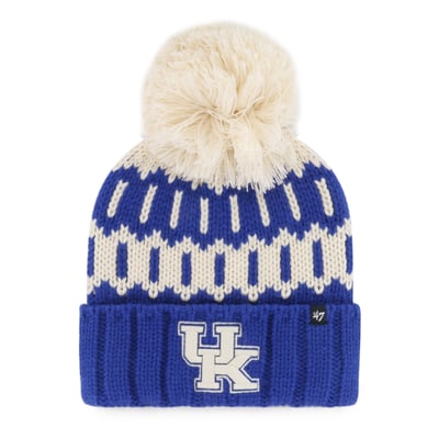 Kentucky Wildcats '47 Unisex Seasonal Chainstitch Knit Hat with Pom - Royal