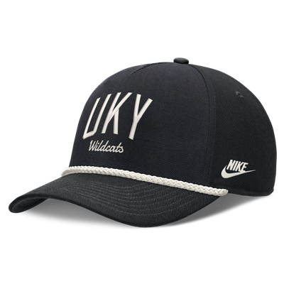 Kentucky Wildcats Nike Unisex Letter Rope Rise Adjustable Hat - Black