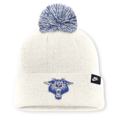 Kentucky Wildcats Nike Unisex Letter Mascot Knit Hat with Pom - White