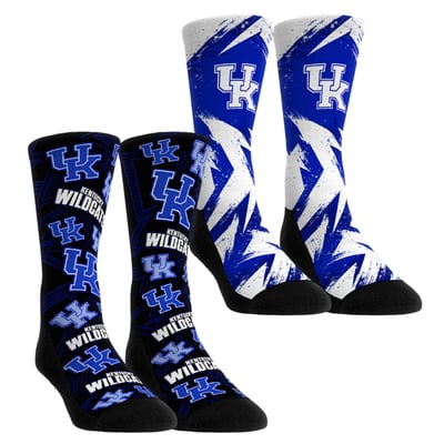  Kentucky Wildcats Rock Em Unisex Game Day Two-Pack Crew Socks Set - Blue