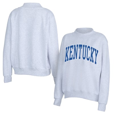 Kentucky Wildcats ZooZatz Women's Team Arch Mock Neck Sweatshirt - Gray