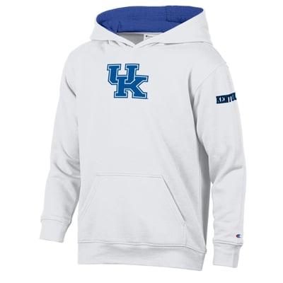  Kentucky Wildcats Champion Youth Fleece Hoodie - White