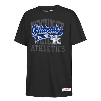  Kentucky Wildcats Mitchell & Ness Youth Retro Sweeper T-Shirt - Black