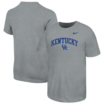  Kentucky Wildcats Nike Youth Arched Name Drop T-Shirt - Heather Gray