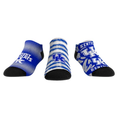  Kentucky Wildcats Rock Em Youth Make Some Noise Three-Pack Low-Cut Socks Set - Blue