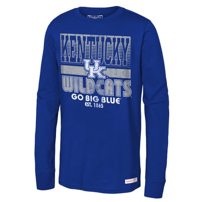 Kentucky Wildcats Youth Retro Big Game Long Sleeve T-Shirt - Royal