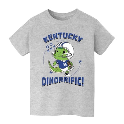 Kentucky Wildcats Vive La Fete Youth Dinorrific T-Shirt - Gray