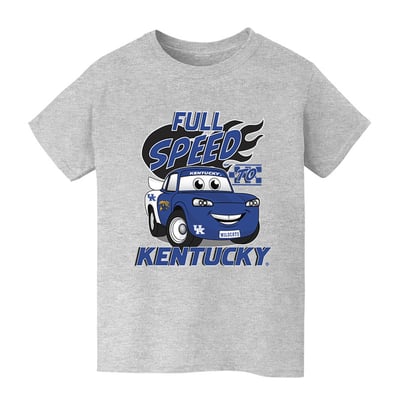  Kentucky Wildcats Vive La Fete Youth Full Speed T-Shirt - Gray
