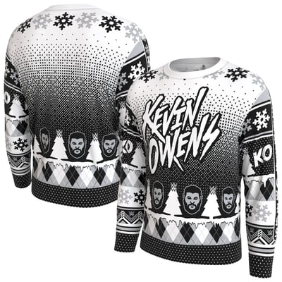  Kevin Owens ProSphere Holiday Sweatshirt - White