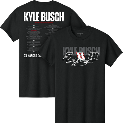 Kyle Busch Classic Ink Commemorative Career T-Shirt - Black