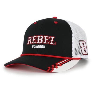 Kyle Busch The Game Checkered Bill Rope Adjustable Hat - Black