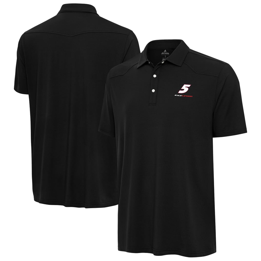 Kyle Larson Antigua Western Polo - Black