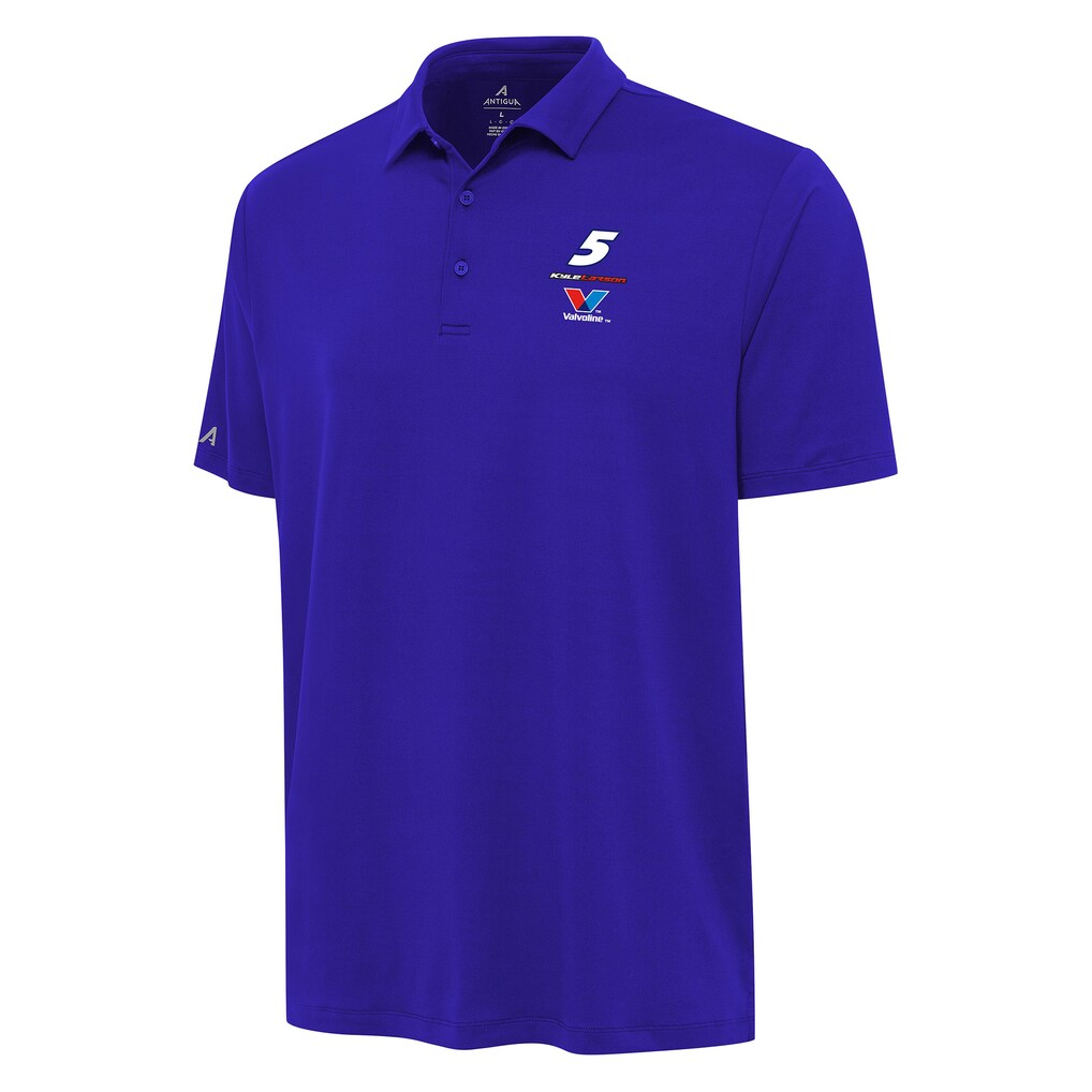 Kyle Larson Antigua Reprocess Polo - Royal