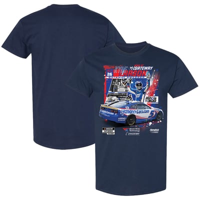 Kyle Larson Classic Ink 2026 Enjoy Illinois 300 Winner T-Shirt - Navy