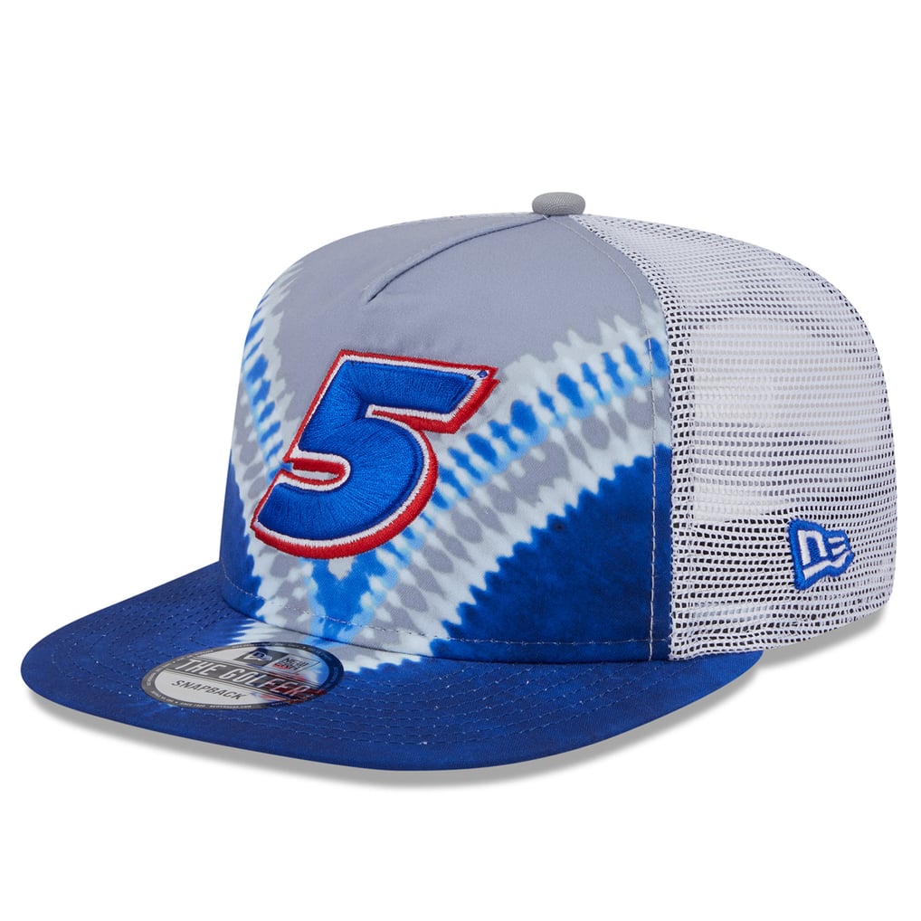 Kyle Larson New Era  Golfer Tie-Dye Snapback Hat - Blue